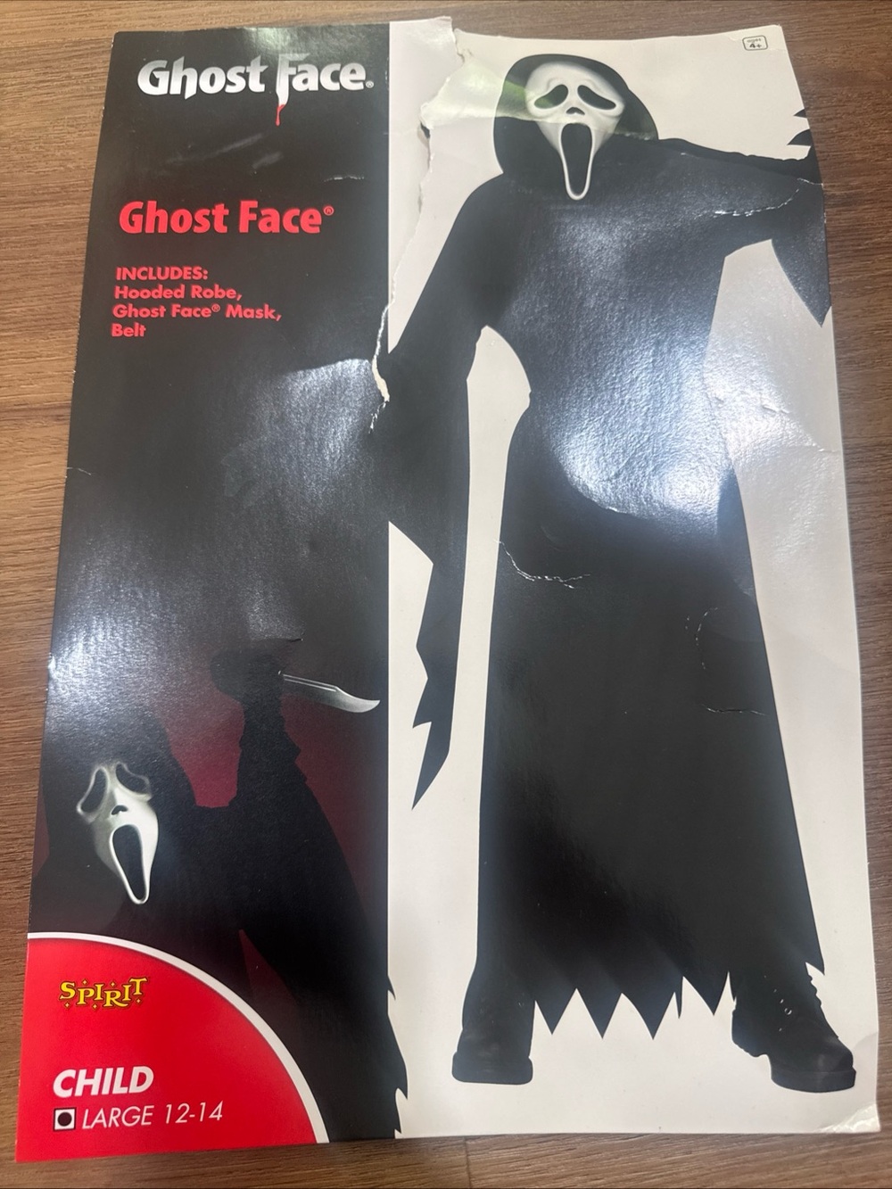 Scream Movie Spirit Of Halloween Halloween Ghostface Child Size L (12-14)